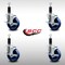 Service Caster 4'' SS Solid Poly Swivel 1-1/8'' Expanding Stem Caster Set with Brake, 4PK SCC-SSEX20S414-SPUS-TLB-118-4 - alternate 2